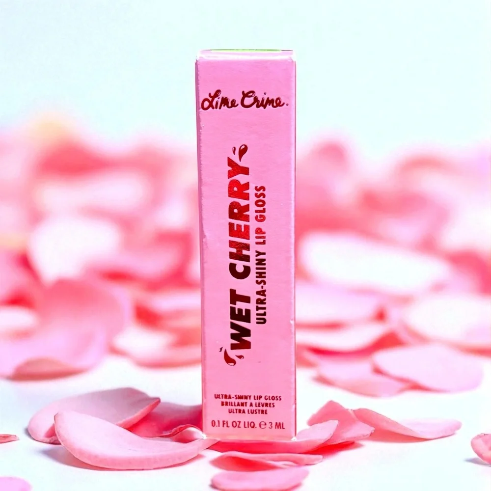💎 Lime Crime Wet Cherry Lipgloss in color CHERRY SLIME New In Box Full-Size